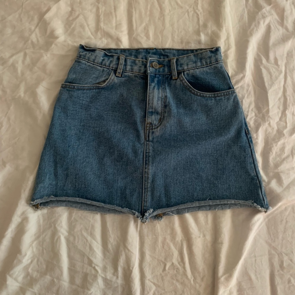 John Galt Short denim skirt